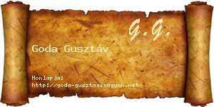 Goda Gusztáv névjegykártya